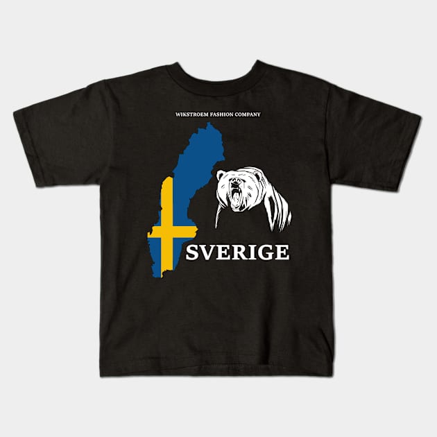 Sweden Scandinavia Europe Vacation Travel Kids T-Shirt by Wikstroem